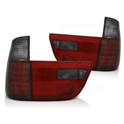 Feux arrière LED rouge fumé pour BMW X5 E53 09.99-06