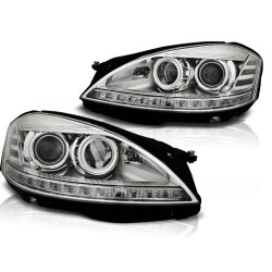 Phares Xénon Daylight Chrome pour Mercedes W221 05-09