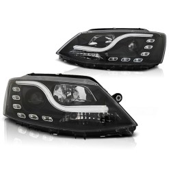 PHARES TUBE LIGHT DRL NOIR pour VW JETTA VI 1.11-18