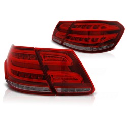 Feux arrière LED rouge fumé pour MERCEDES W212 E-KLASA 09-13 avec ampoule P21