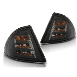 Clignotants avant noirs LED pour BMW E46 05.98-08.01