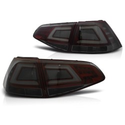 Feux arrière LED BAR rouge fumé pour VW GOLF 7 13-17