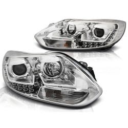 Phares FORD FOCUS MK3 11-10.14 FEUX DE JOUR CHROME