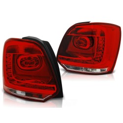 Feux arrière LED rouge blanc pour VW Polo 09-14