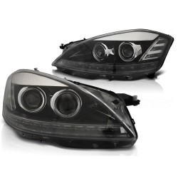 Phares Xénon Daylight Noir pour MERCEDES W221 05-09