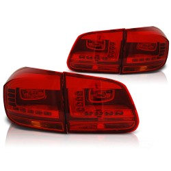 Feux arrière LED rouges compatibles VW Tiguan 07.11-12.15