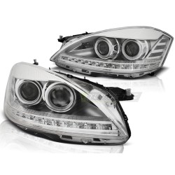 Phares Xénon Daylight Chrome pour Mercedes W221 05-09