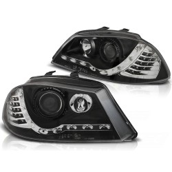 Phares SEAT Ibiza 6L Daylight Noir 2004 à 2008