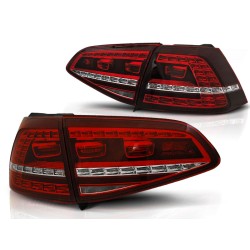 Feux arrière LED sport rouge blanc pour VW Golf 7 2013-2017