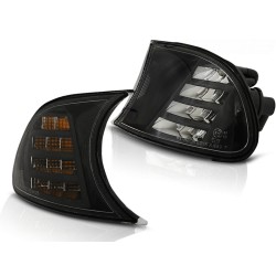 Clignotants avant noirs LED pour BMW E46 04.99-08.01 C/C