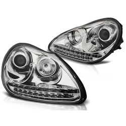 Phares Xénon Daylight Chrome pour Porsche Cayenne 02-06