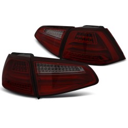Feux arrière LED BAR rouge fumé pour VW GOLF 7 13-17