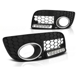 Cadre de feux antibrouillard sport LED compatible VW Golf 5