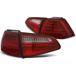 Feux arrière LED BAR rouge blanc compatibles VW GOLF 7 13-17