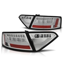 Feux arrière LED BAR chromés compatibles AUDI A5 07-06.11