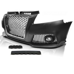 Pare-chocs avant sport chrome noir compatible AUDI A3 08-12