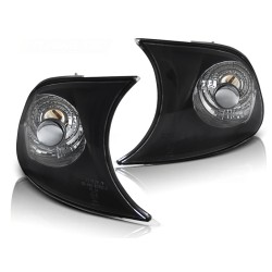 Clignotants avant noirs compatibles BMW E46 04.99-08.01 C/C