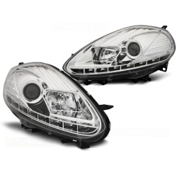 Phares FIAT PUNTO EVO 10.09-12 CHROME DRL LED