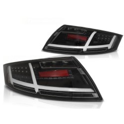 Feux arrière LED BAR noirs compatibles AUDI TT 04.06-02.14