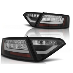 Feux arrière LED BAR noirs compatibles AUDI A5 07-06.11