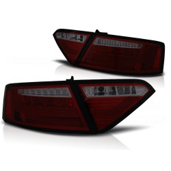 Feux arrière LED BAR rouge fumé pour AUDI A5 07-06.11