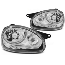 Phares OPEL CORSA B 02.93-10.00 ANGEL EYES CHROME
