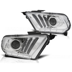 Phares FORD MUSTANG V 10-13 TUBE LIGHT CHROME