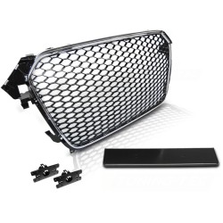 Calandre Sport Chrome Noir pour Audi A4 (B8) 2011-2015