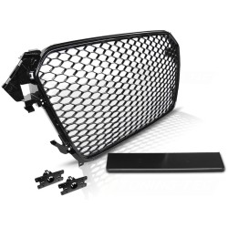 Grille Sport Noir Brillant pour AUDI A4 (B8) 11.11-15