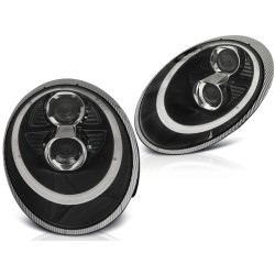 Phares Xénon TUBE LIGHT Noir pour PORSCHE 911 (997) 04-09