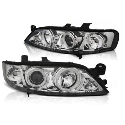 Phares OPEL VECTRA B 99-03.02 ANGEL EYES CCFL CHROME