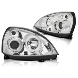 Phares RENAULT CLIO II 06.01-09.05 ANGEL EYES CCFL CHROME