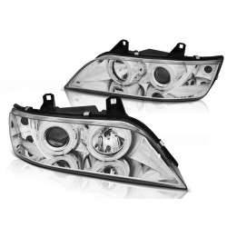 Phares Angel Eyes CCFL Chrome pour BMW Z3 01.96-02