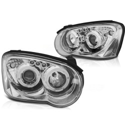 Phares SUBARU IMPREZA II GD 03-05 ANGEL EYES CHROME