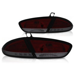 Feux arrière LED rouge fumé pour SEAT LEON 03.09-12