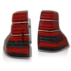 Feux arrière TOYOTA LAND CRUISER 150 09-13 LED ROUGE FUMÉ