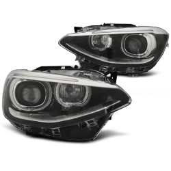 Phares TRUE DRL noirs pour BMW F20 / 21 11-12.14