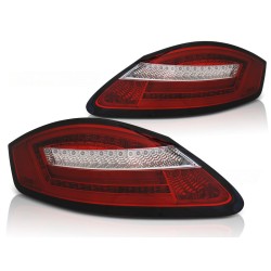 Feux arrière LED rouge blanc séquentiel pour PORSCHE BOXSTER 987 / CAYMAN 05-08