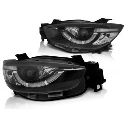 Phares MAZDA CX5 11-15 NOIR TRUE DRL XENON