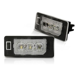 Feux de plaque LED 3xLED compatibles AUDI Q5 / A4 08-10 / A5 / TT / VW PASSAT B6 KOMBI