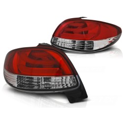Feux arrière PEUGEOT 206 10.98- BARRE LED ROUGE BLANCHE