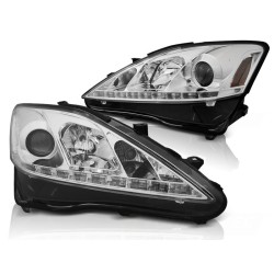 Phares LEXUS IS 06-13 DRL Chrome
