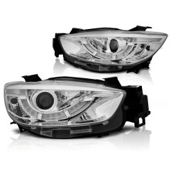 Phares MAZDA CX5 11-15 Chrome True DRL