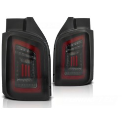 Feux arrière LED BAR fumé noir rouge pour VW T5 04.03-09 / 10-15
