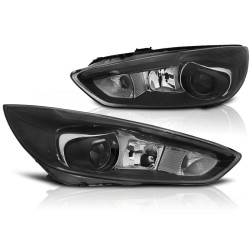 Phares FORD FOCUS MK3 14-18 LED DRL NOIR (LED OEM)