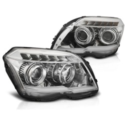 PHARES TUBE LIGHT CHROME pour MERCEDES GLK X204 06.08-08.12