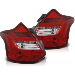 Feux arrière FORD FOCUS 3 11-10.14 HATCHBACK BARRE LED ROUGE BLANC INDICATEUR SÉQUENTIEL