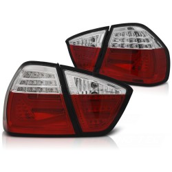 Feux arrière LED BAR rouge blanc pour BMW E90 03.05-08.08
