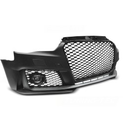 Pare-chocs avant sport noir brillant compatible AUDI A3 12-16