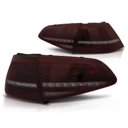 Feux arrière LED sport rouge fumé séquentiel pour VW Golf 7 13-17